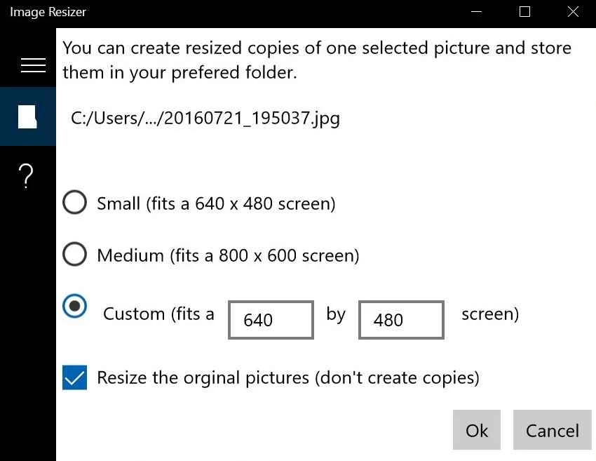 Resize Image — στιγμιότυπο οθόνης 3